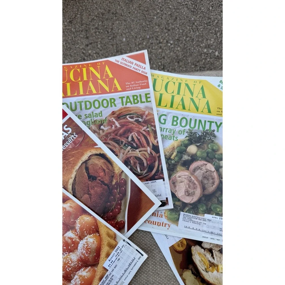 La Cucina Italiana Magazine‎ Lot 5 2002 2003 2005 Italian Cooking Food